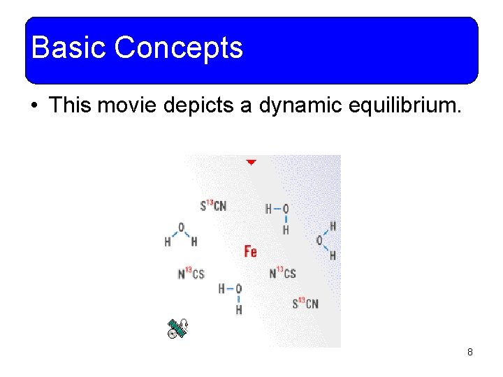 Basic Concepts • This movie depicts a dynamic equilibrium. 8 