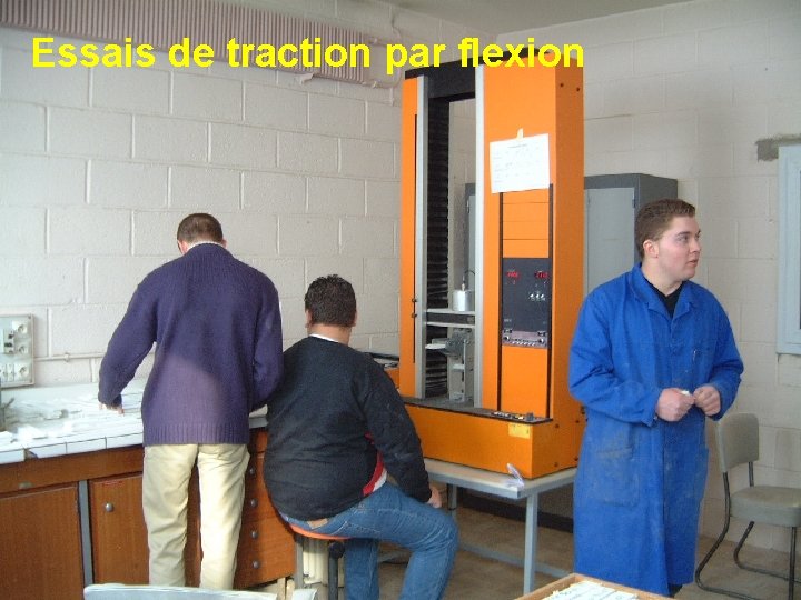 Essais de traction par flexion 