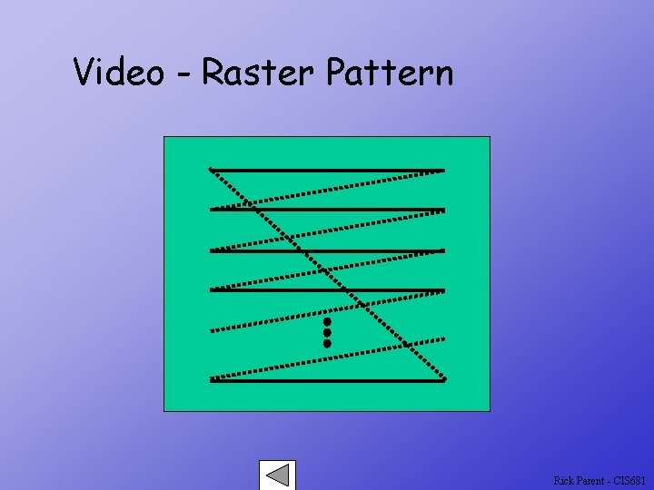 Video - Raster Pattern Rick Parent - CIS 681 