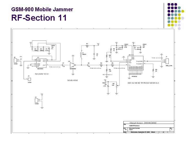 GSM-900 Mobile Jammer RF-Section 11 
