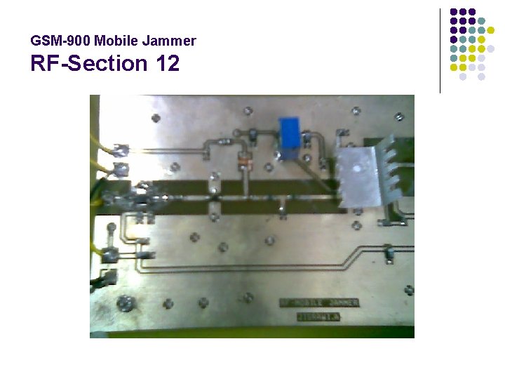 GSM-900 Mobile Jammer RF-Section 12 