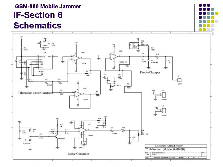 GSM-900 Mobile Jammer IF-Section 6 Schematics 