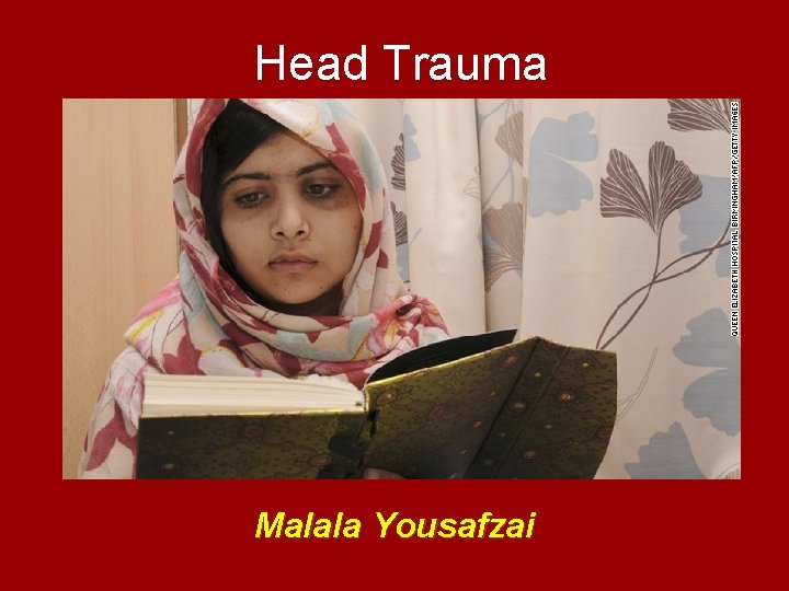 Head Trauma Malala Yousafzai 