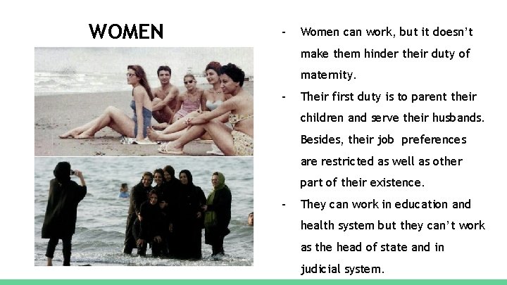 WOMEN - Women can work, but it doesn’t make them hinder their duty of