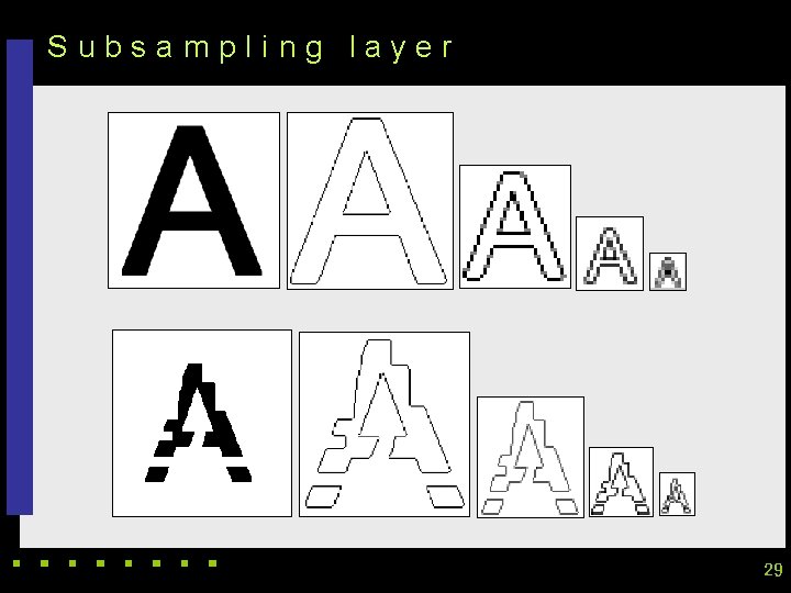 Subsampling layer 29 Subsampling layer 29