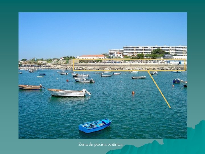 Zona da piscina oceânica 