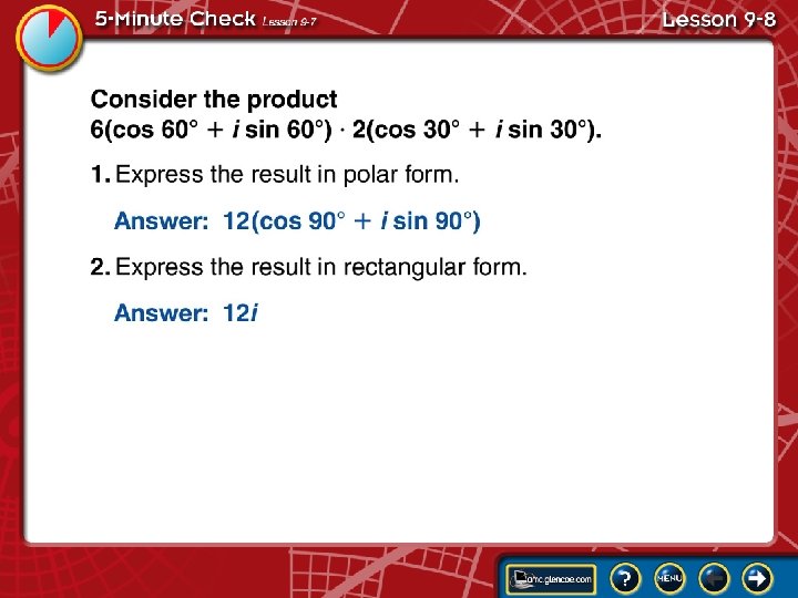 5 -Minute Check Lesson 9 -8 A 