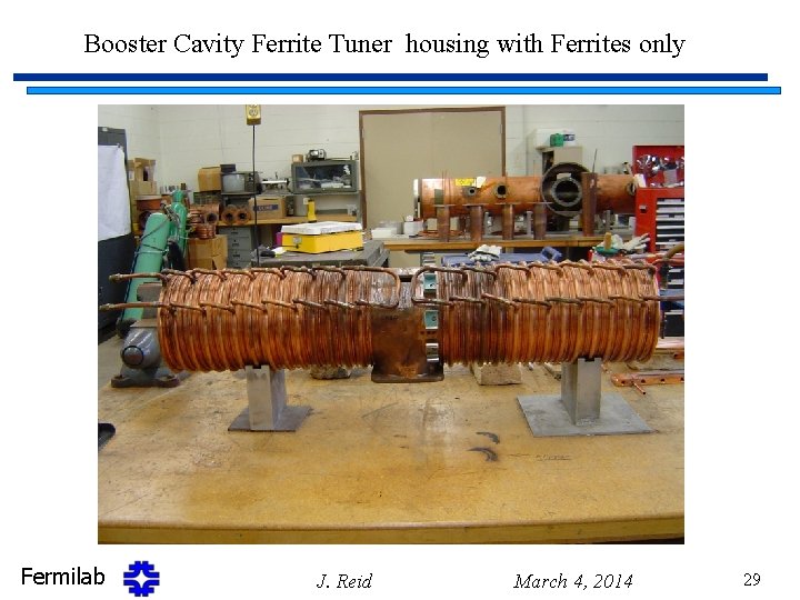 Booster Cavity Ferrite Tuner housing with Ferrites only Fermilab J. Reid March 4, 2014