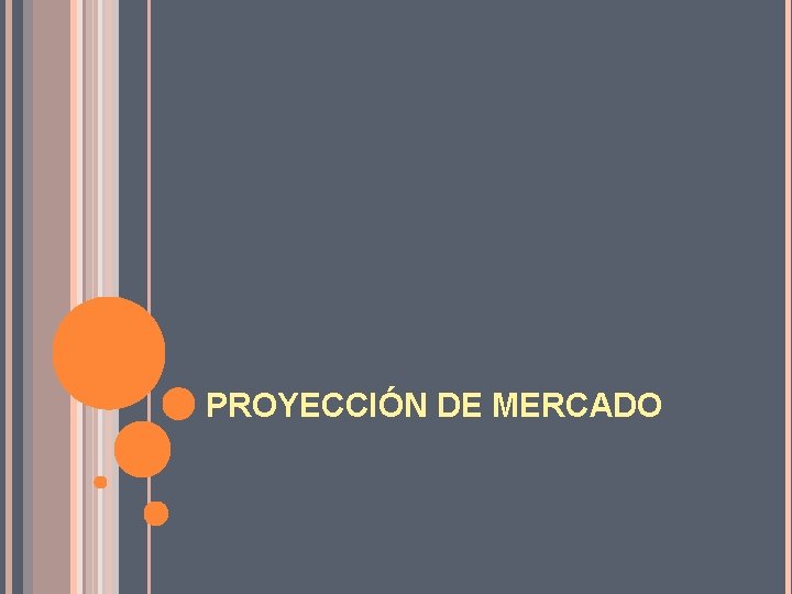 PROYECCIÓN DE MERCADO 