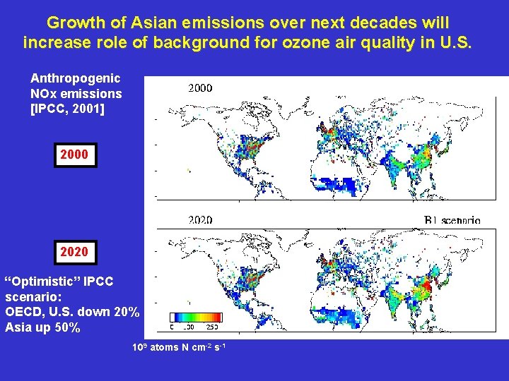 Growth of Asian emissions over next decades will increase role of background for ozone