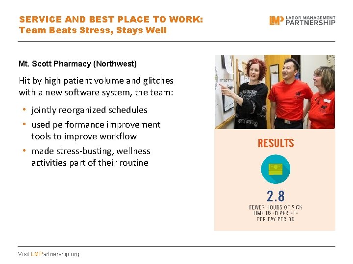 SERVICE AND BEST PLACE TO WORK: Team Beats Stress, Stays Well Mt. Scott Pharmacy