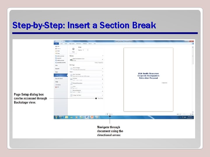Step-by-Step: Insert a Section Break 