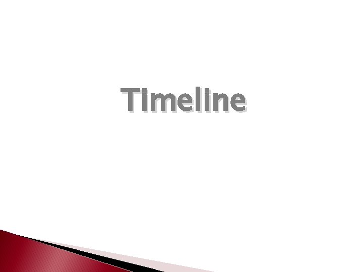 Timeline 