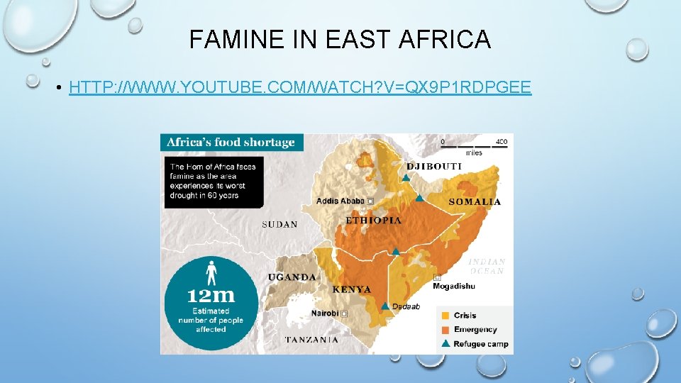 FAMINE IN EAST AFRICA • HTTP: //WWW. YOUTUBE. COM/WATCH? V=QX 9 P 1 RDPGEE