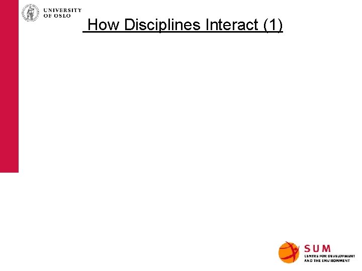 How Disciplines Interact (1) 