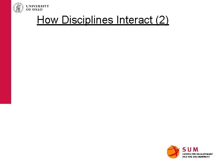 How Disciplines Interact (2) 