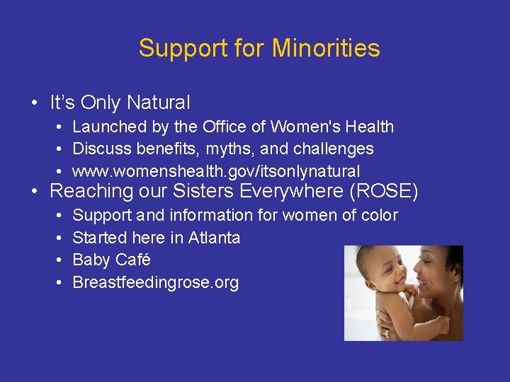 Support for Minorities • It’s Only Natural • Launched by the Office of Women's Support for Minorities • It’s Only Natural • Launched by the Office of Women's
