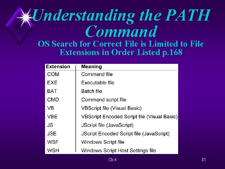 Understanding the PATH Command OS Search for Correct File is Limited to File Extensions