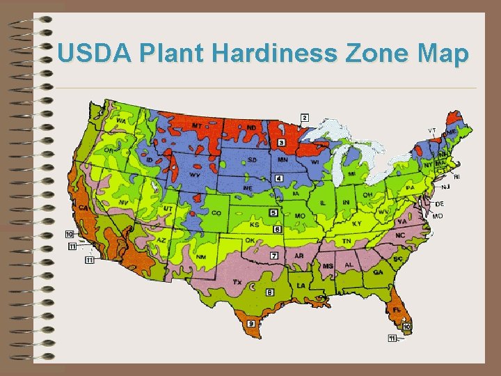 USDA Plant Hardiness Zone Map 