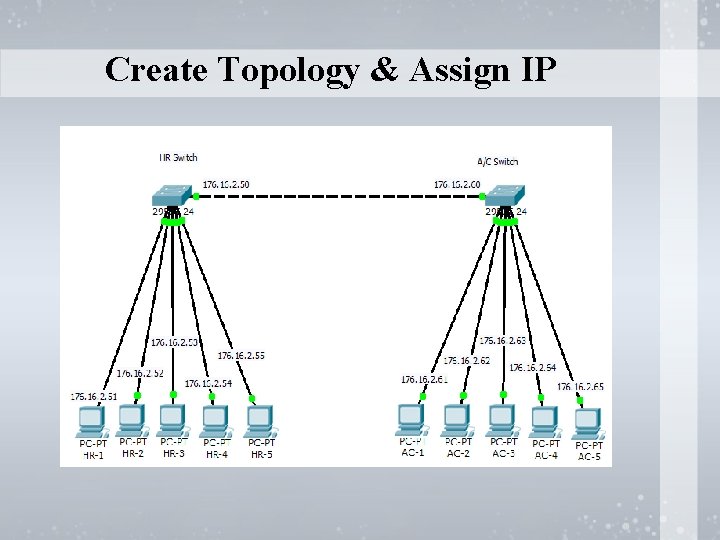 Create Topology & Assign IP 