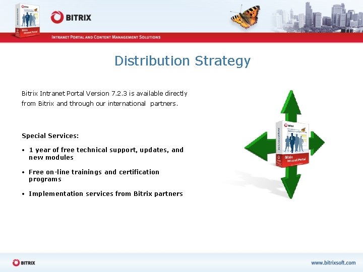 Distribution Strategy Bitrix Intranet Portal Version 7. 2. 3 is available directly from Bitrix