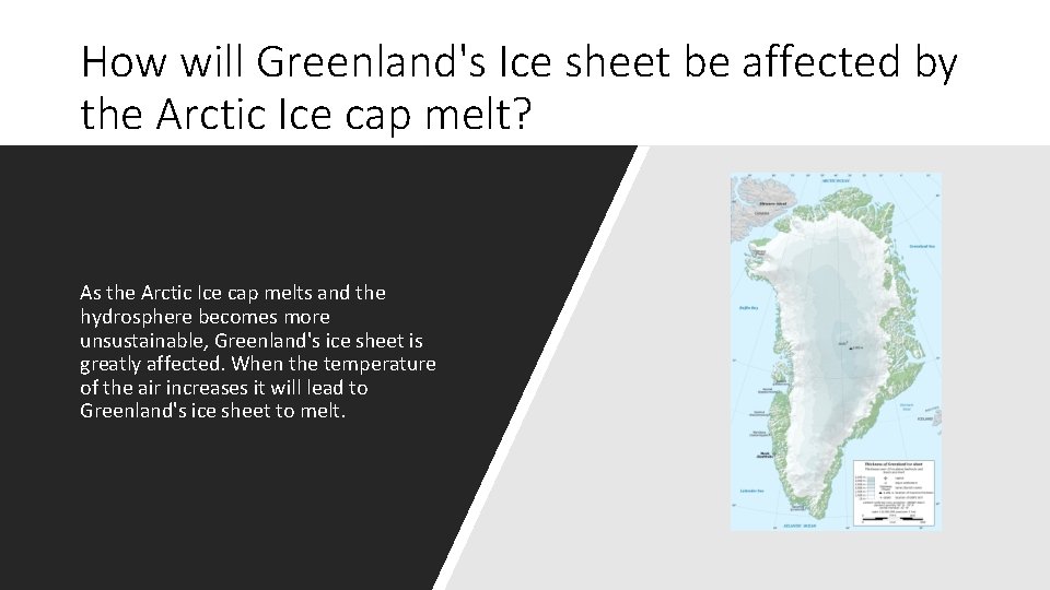 How will Greenland's Ice sheet be affected by the Arctic Ice cap melt? As