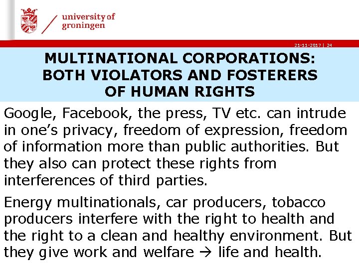 21 -11 -2017 | 24 MULTINATIONAL CORPORATIONS: BOTH VIOLATORS AND FOSTERERS OF HUMAN RIGHTS