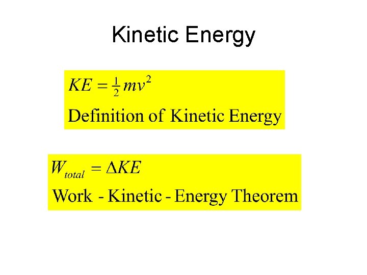 Kinetic Energy 