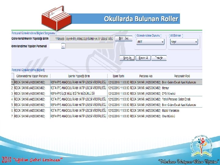 Okullarda Bulunan Roller 