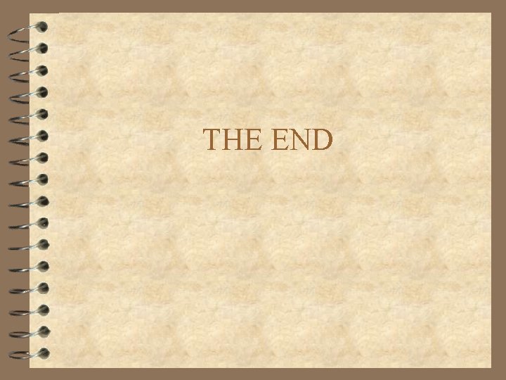 THE END 