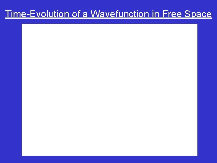 Time-Evolution of a Wavefunction in Free Space 