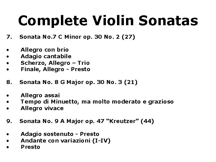 Complete Violin Sonatas 7. Sonata No. 7 C Minor op. 30 No. 2 (27)