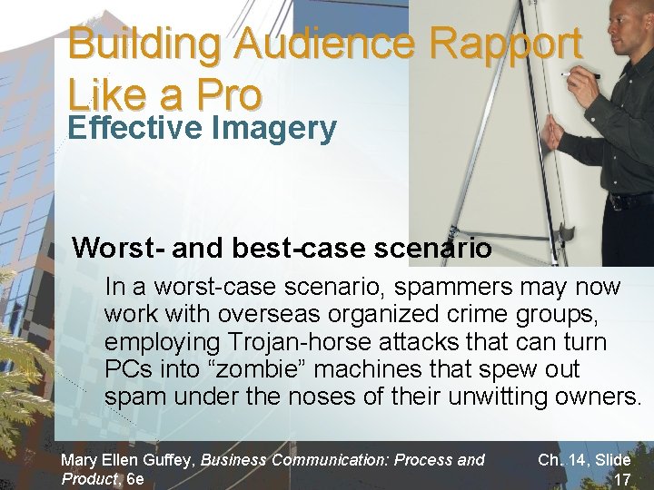 Building Audience Rapport Like a Pro Effective Imagery Worst- and best-case scenario In a