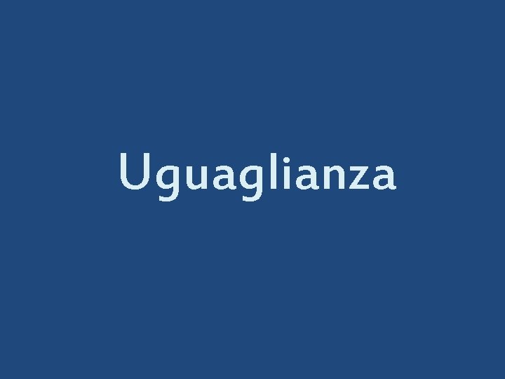 Uguaglianza 