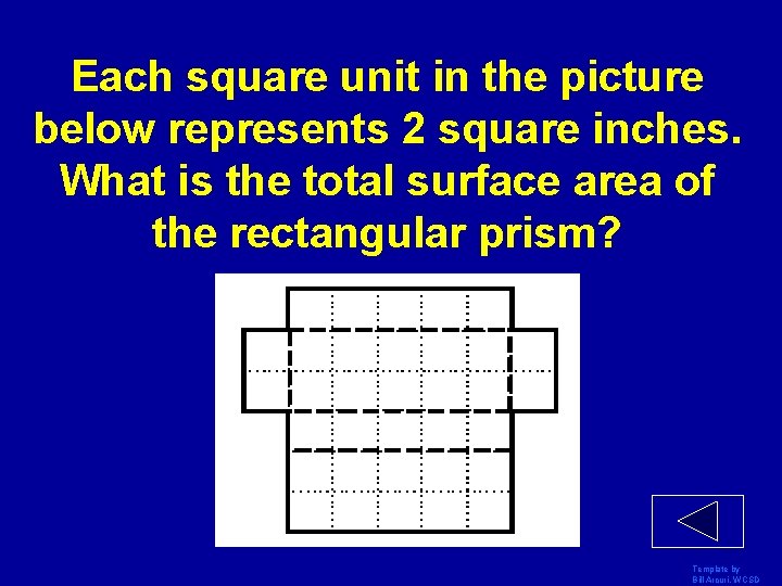 Each square unit in the picture below represents 2 square inches. What is the