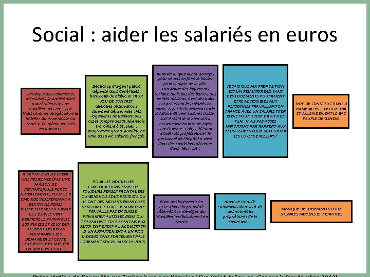 Social : aider les salariés en euros Il manque des commerces accessibles financièrement aux