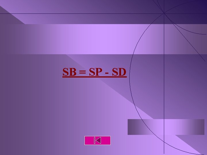 SB = SP - SD 