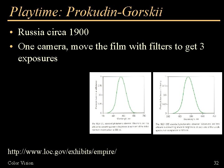 Playtime: Prokudin-Gorskii • Russia circa 1900 • One camera, move the film with filters