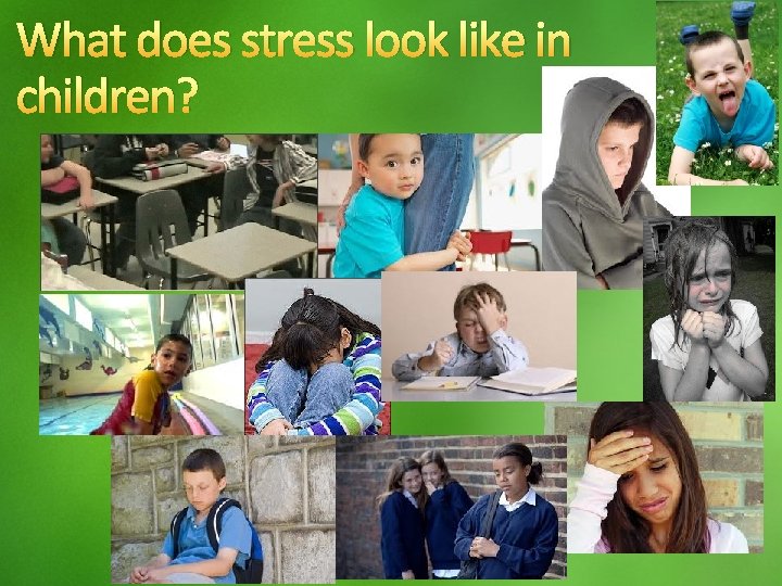 What does stress look like in children? 