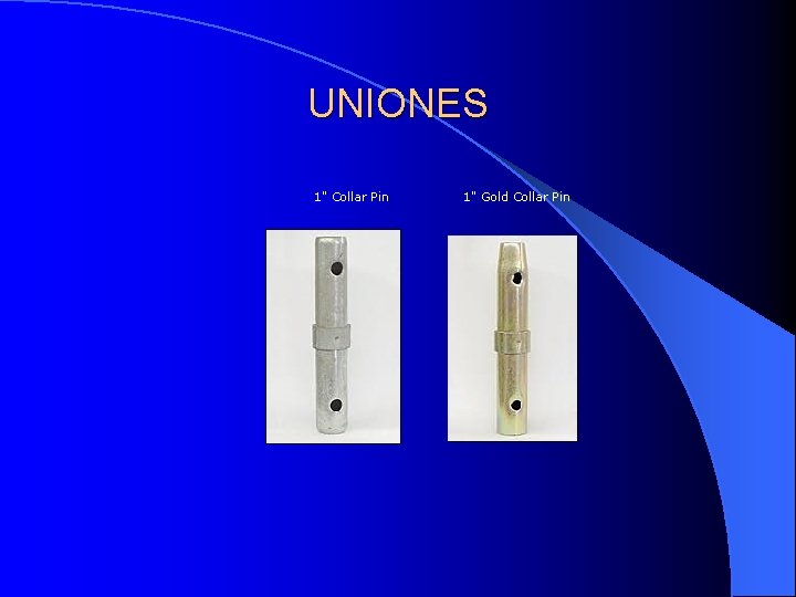 UNIONES 1" Collar Pin 1" Gold Collar Pin 