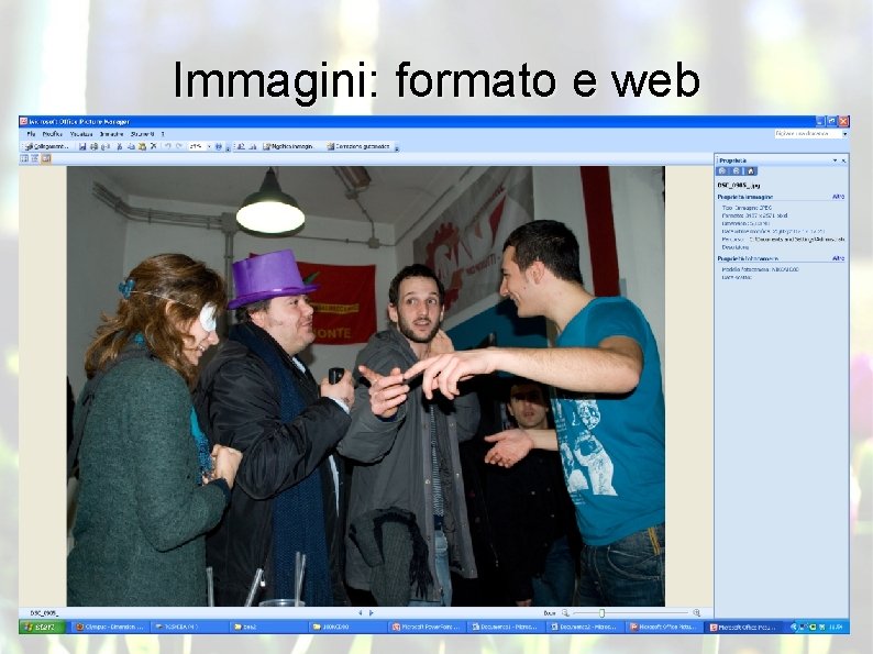 Immagini: formato e web 