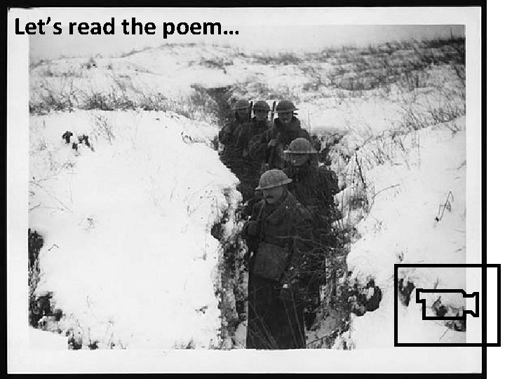 Let’s read the poem… 