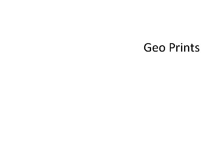 Geo Prints 