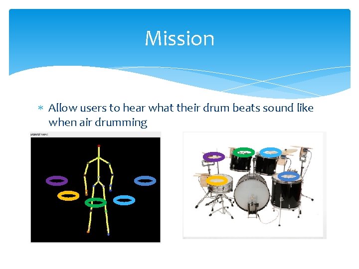 Mission Allow users to hear what their drum beats sound like when air drumming