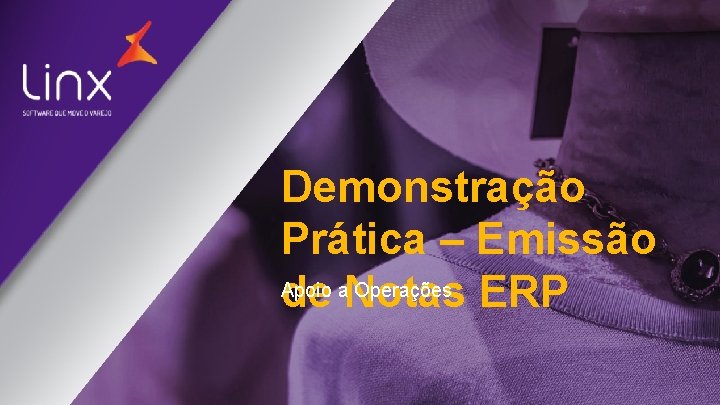 Demonstração Prática – Emissão Apoio Operações ERP de a. Notas 