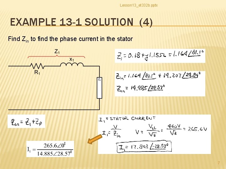 Lesson 13_et 332 b. pptx EXAMPLE 13 -1 SOLUTION (4) Find Zin to find