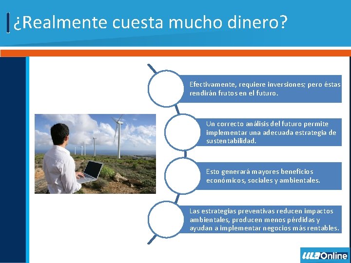 ¿Realmente cuesta mucho dinero? Efectivamente, requiere inversiones; pero éstas rendirán frutos en el futuro.