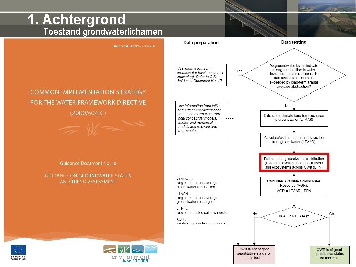 1. Achtergrond Toestand grondwaterlichamen June 20 2008 