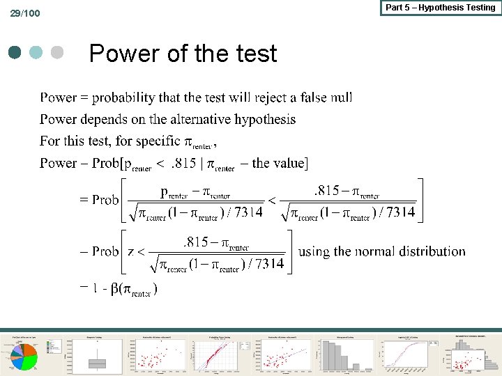 Part 5 – Hypothesis Testing 29/100 Power of the test 