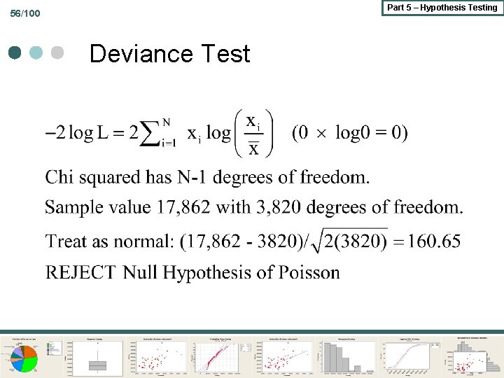 Part 5 – Hypothesis Testing 56/100 Deviance Test 